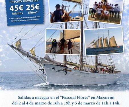 El emblemático buque ‘Pascual Flores’ llega a Puerto de Mazarrón