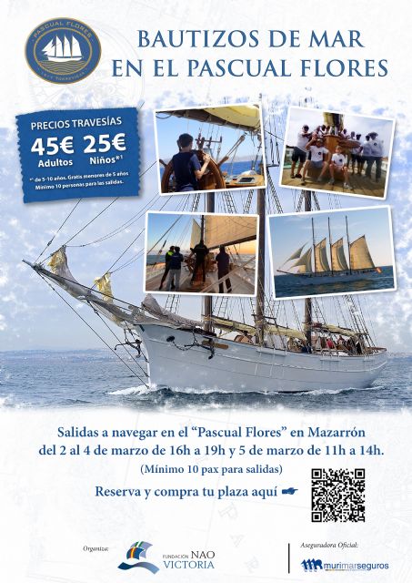 El emblemático buque ‘Pascual Flores’ llega a Puerto de Mazarrón