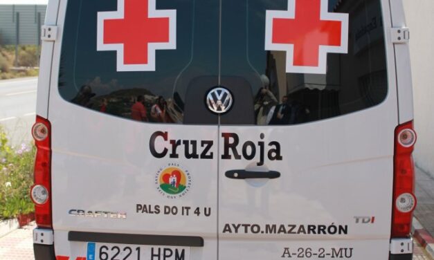 Un motorista herido grave en un accidente en la carretera N-332, Tallante-Puerto de Mazarrón