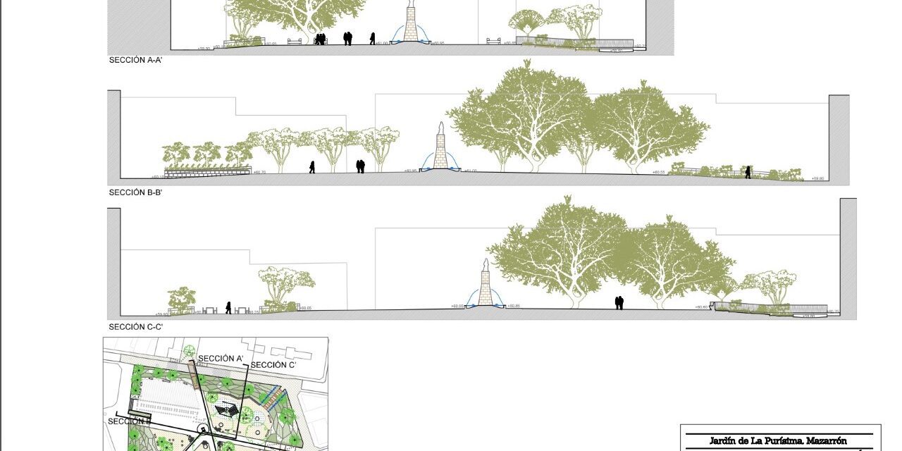 Ginés Campillo visita el Jardín de La Purísima en el inicio de las obras de su rehabilitación: “La recuperación del pulmón verde de Mazarrón ya no es un proyecto, ahora será una realidad”