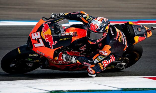 MOTOGP  Pedro Acosta, tercero en Holanda y sigue recortando distancia con Arbolino.