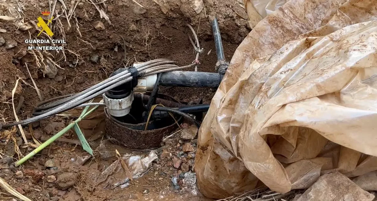 Investigadas 18 personas por captar agua mediante 51 pozos ilegales para uso agrícola en el municipio murciano de Mazarrón