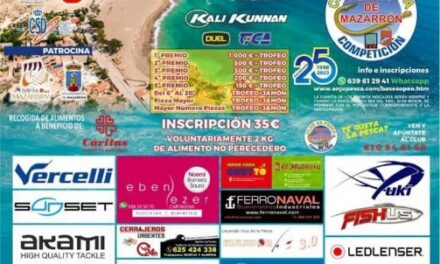 Nuestras playas recibirán la XVII edición del Open Nacional de Pesca Bahía de Mazarrón