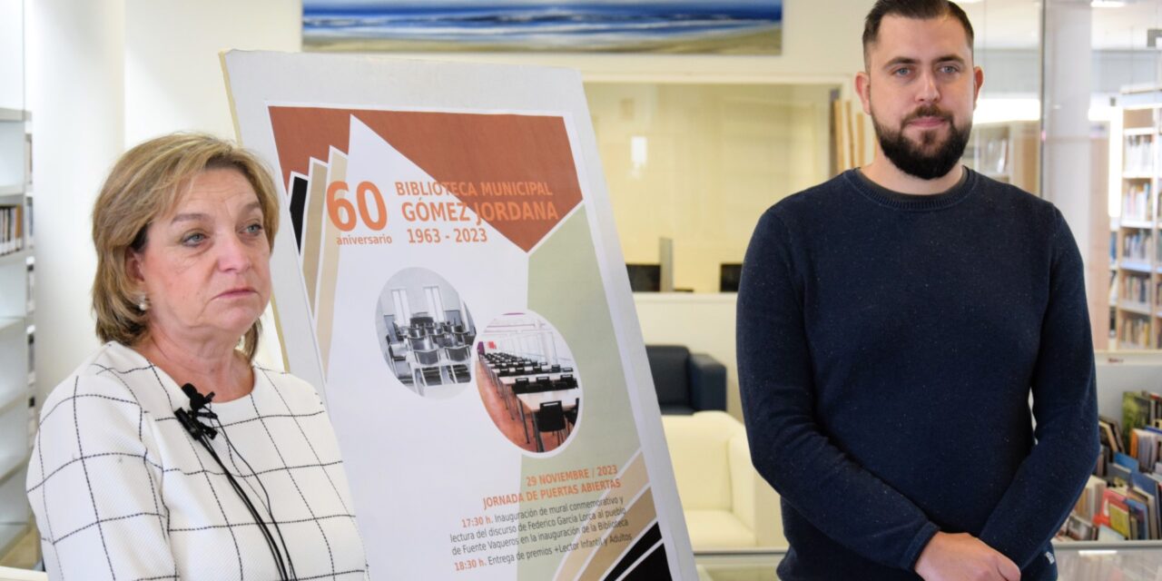 La Biblioteca Municipal Gómez Jordana celebra este 29 de noviembre seis décadas de saber y cultura