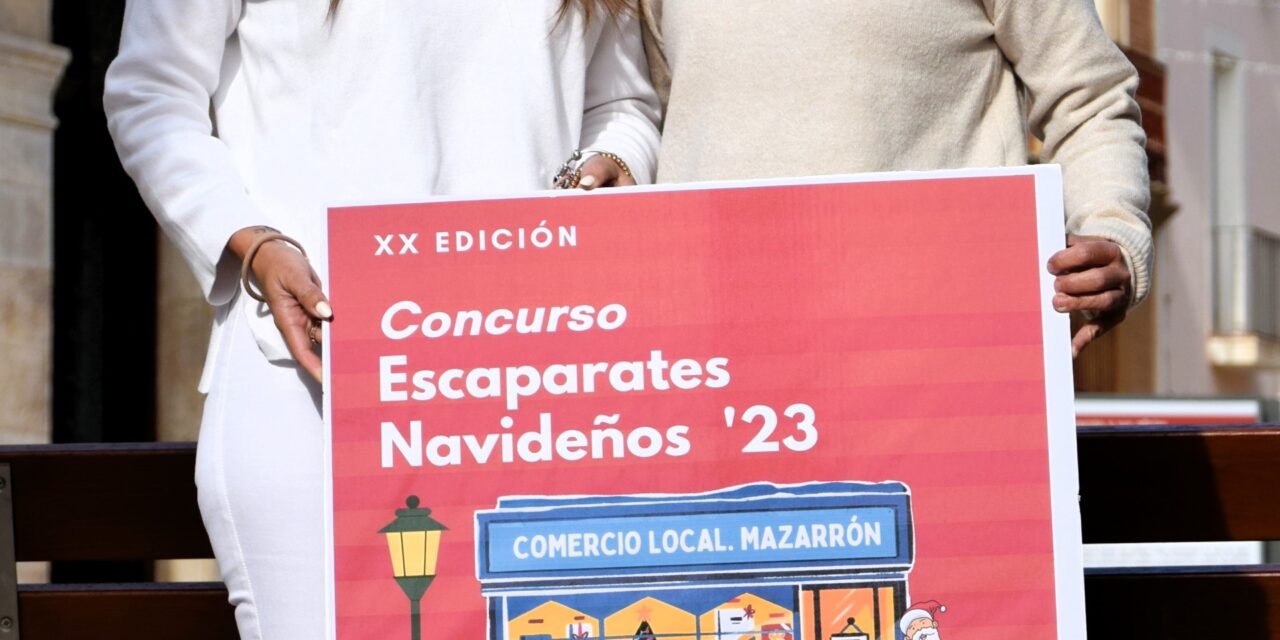El Ayuntamiento de Mazarrón y ACOMA lanzan el XX Concurso de Decoración de Escaparates de Navidad 2023 para impulsar el comercio local
