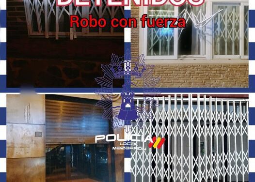 DETENIDAS DOS PERSONAS POR PRESUNTO ROBO CON FUERZA