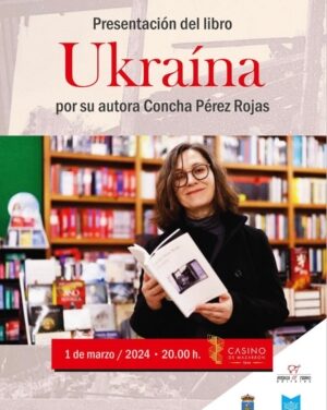 Concha Pérez Rojas presenta este viernes a las 20.00 horas en el Casino de Mazarrón su libro de relatos ‘Ukraína’