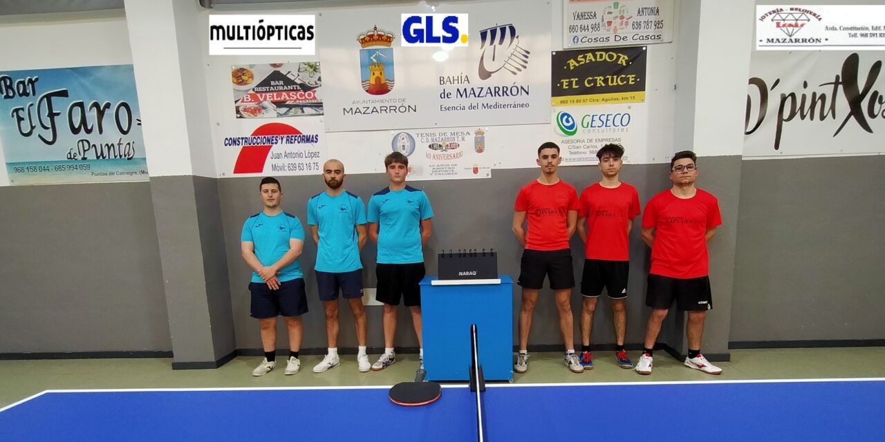 TENIS DE MESA DIVISIÓN DE HONOR AUTONÓMICA C.D. MAZARRON T.M. – 6 I.E.S. SIERRA DE CARRASCOY EL PALAMAR- 0
