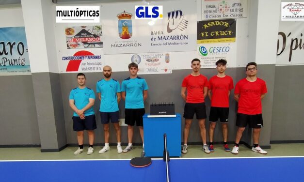 TENIS DE MESA DIVISIÓN DE HONOR AUTONÓMICA C.D. MAZARRON T.M. – 6 I.E.S. SIERRA DE CARRASCOY EL PALAMAR- 0