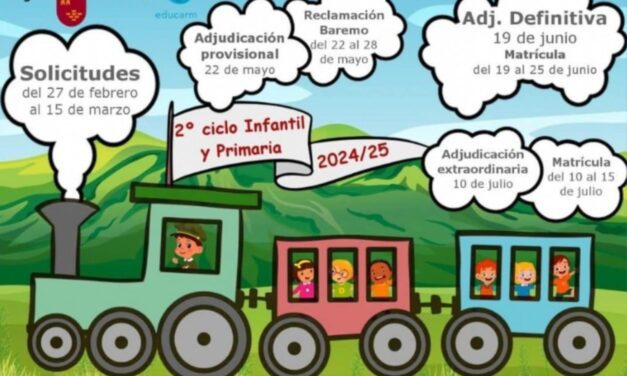 La Concejalía de Educación informa de la apertura del proceso de admisión del curso escolar 2024-2025