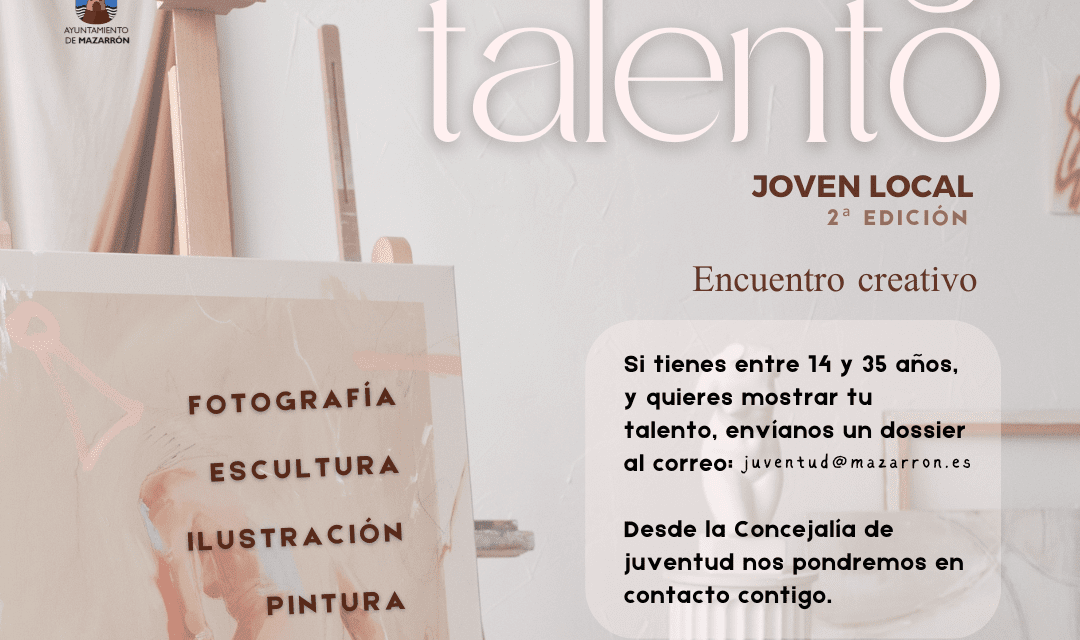 Abierto el plazo de presentación de proyectos de la segunda edición de «Arte y talento joven local»
