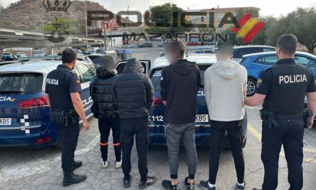 5 DETENIDOS EN MAZARRÓN POR DELITOS DE ROBO, CONDUCCIÓN TEMERARIA Y DESOBEDIENCIA GRAVE A LOS AGENTES