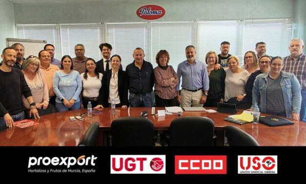 Este martes se constituyó en Mazarrón la Comisión Negociadora del convenio, en la que participan Proexport, UGT, CCOO y USO
