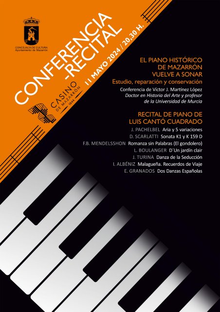 El piano histórico de Mazarrón vuelve a sonar