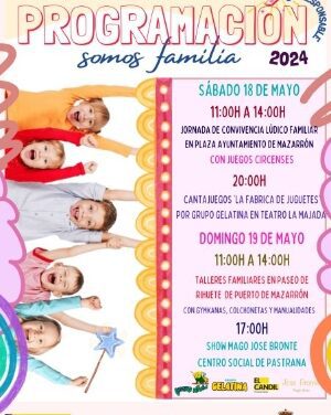 Actividades programadas para celebrar el Día Internacional de las Familias en Mazarrón