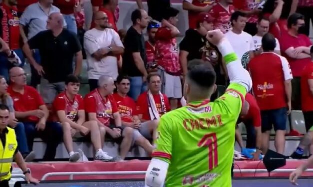 Chemi, héroe del Jimbee en el primer partido de la final frente a El Pozo Murcia