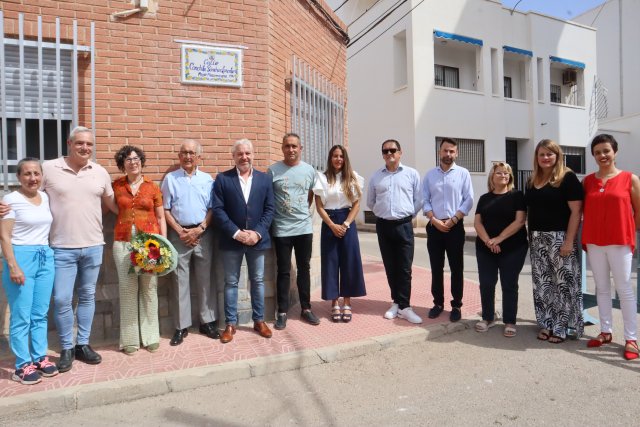Inauguración de la Calle Conchita Sánchez Lorente en Puerto de Mazarrón