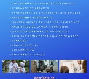 Ofertas de empleo activas de la Agencia de Colocación del Ayuntamiento de Mazarrón