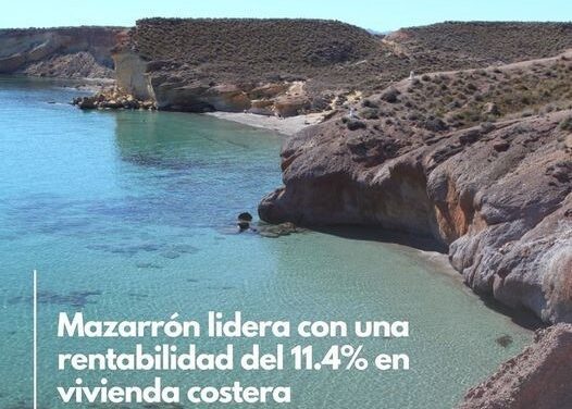 Mazarrón lidera con una rentabilidad del 11.4% en vivienda costera