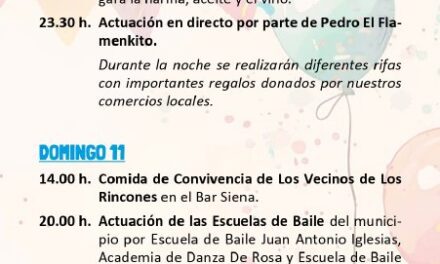 Presentación de las fiestas de Los Rincones