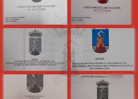 Desde el pasado viernes se han instruido hasta atestados por presuntos delitos contra la Seguridad Vial.