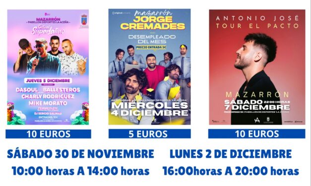 Mazarrón se prepara para unas fiestas espectaculares con actuaciones de primer nivel