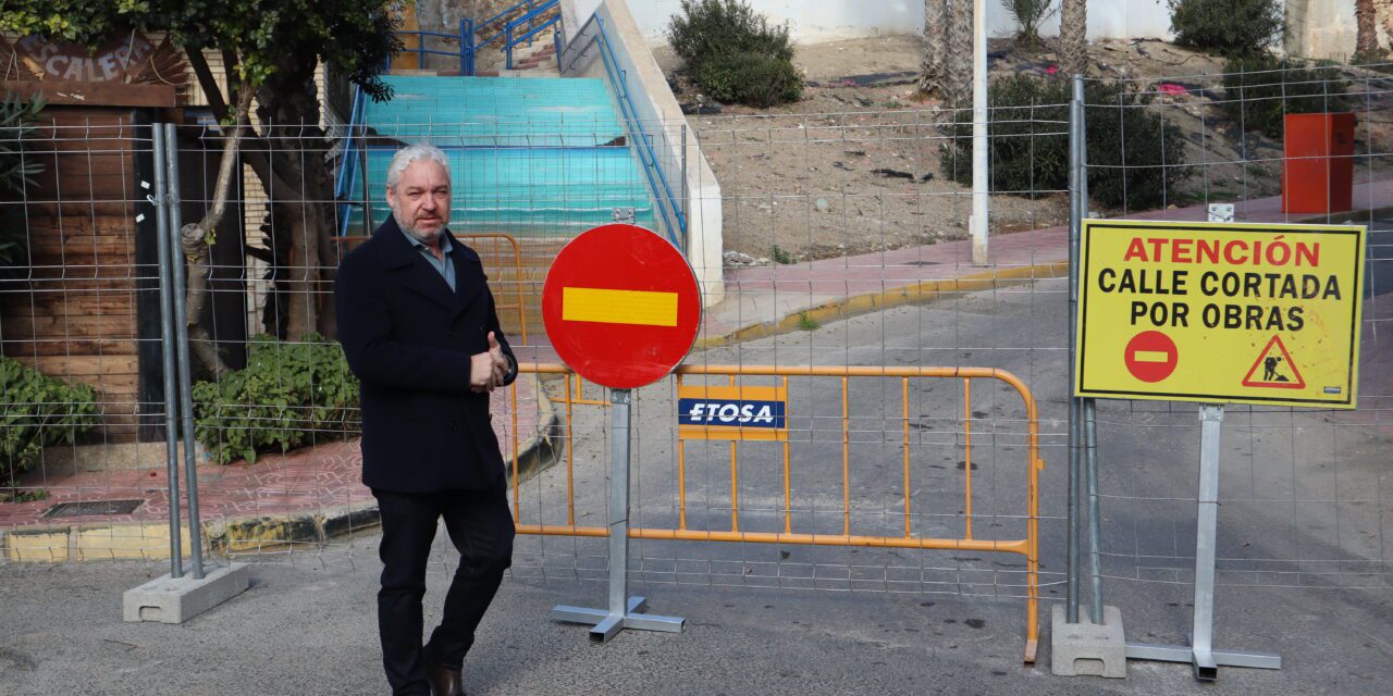 Comienzan las obras del ascensor panorámico de Puerto de Mazarrón