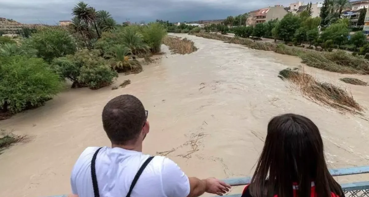 Este es el día de la semana que más va a llover en Murcia: 80 mm en 12 horas