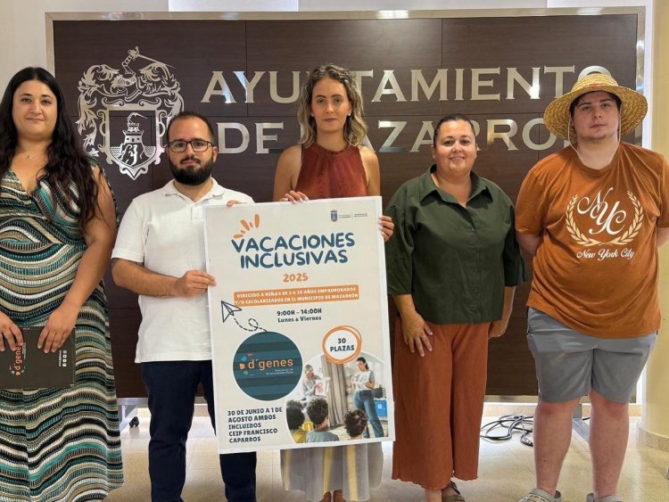 Mazarrón pone en marcha el programa “Vacaciones Inclusivas 2025” para favorecer la conciliación familiar en verano