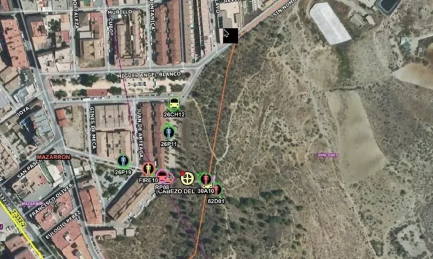 Extinguido un conato de incendio forestal en el Cabezo de Santa Catalina de Mazarrón
