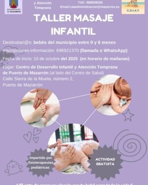 Taller de Masaje Infantil, en el Centro de Desarrollo Infantil y Atención Temprana