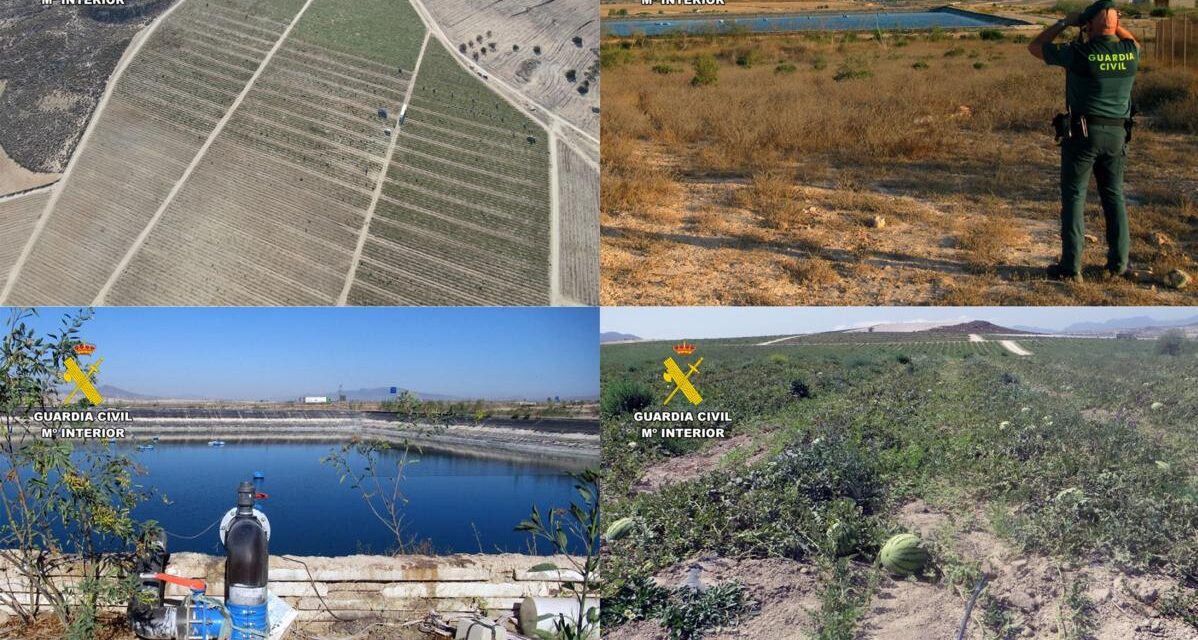 Dos agricultores investigados por transformar ilegalmente más de 50 hectáreas de cultivo de secano en regadío en Mazarrón