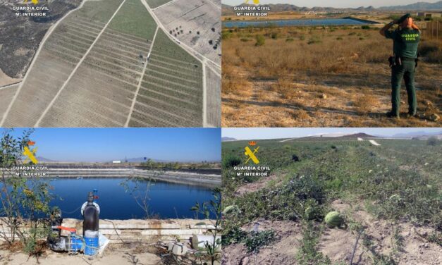 Dos agricultores investigados por transformar ilegalmente más de 50 hectáreas de cultivo de secano en regadío en Mazarrón