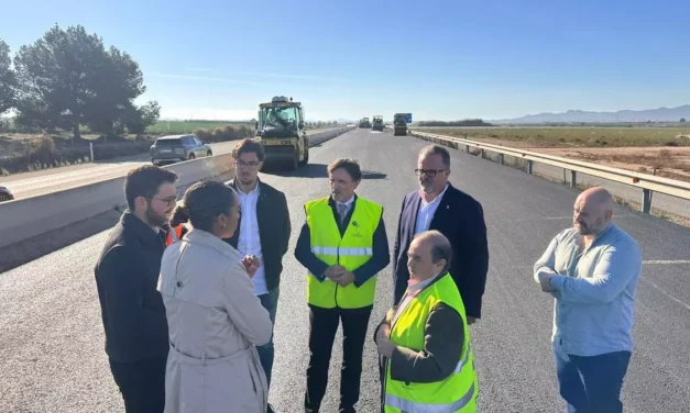 Refuerzan la seguridad vial en Alhama de Murcia con el reasfaltado de la autovía RM-23
