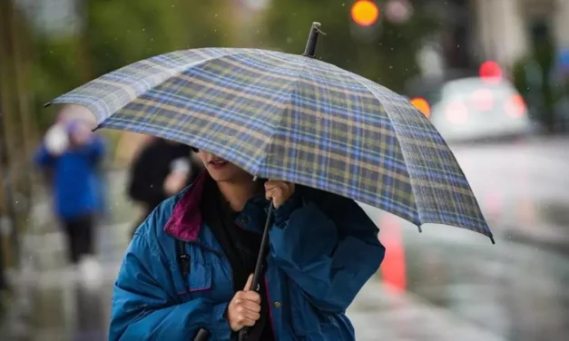 Alerta amarilla por lluvias este lunes en la Región de Murcia
