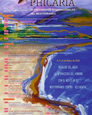 Nueva edición de “Phicaria” “Paisajes del agua: la interacción del hombre con el medio en el Mediterráneo Centro–Occidental”