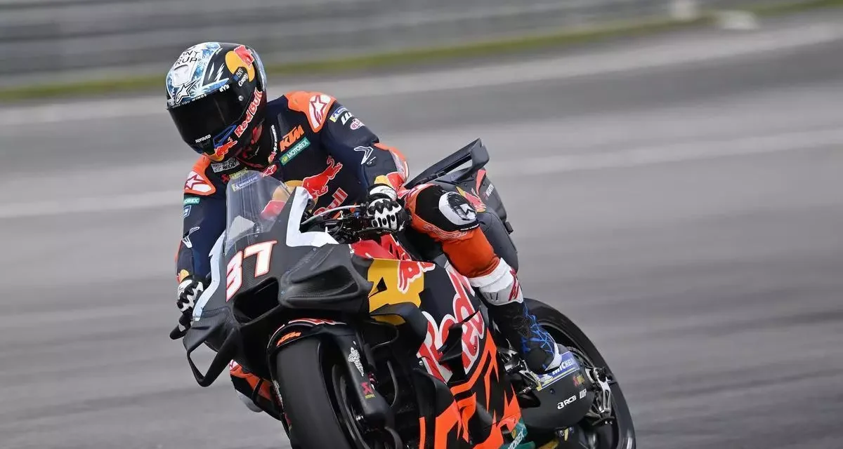 Pedro Acosta, cuarto en el segundo día de test de MotoGP