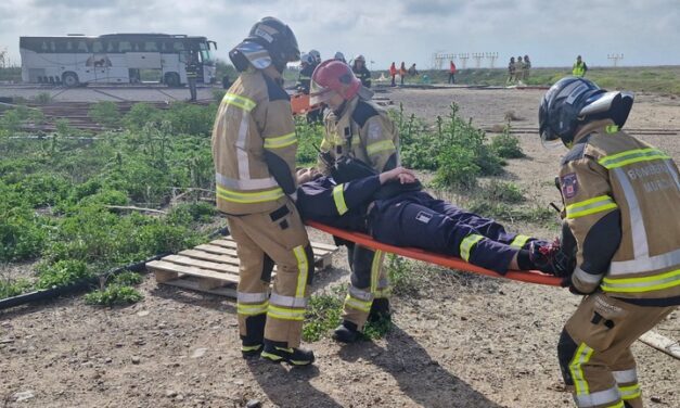 El Aeropuerto Internacional Región de Murcia y la Comunidad ponen a prueba sus planes de emergencia en un simulacro de accidente aéreo