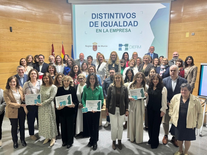34 empresas cuentan con el Distintivo de Igualdad de la Región de Murcia