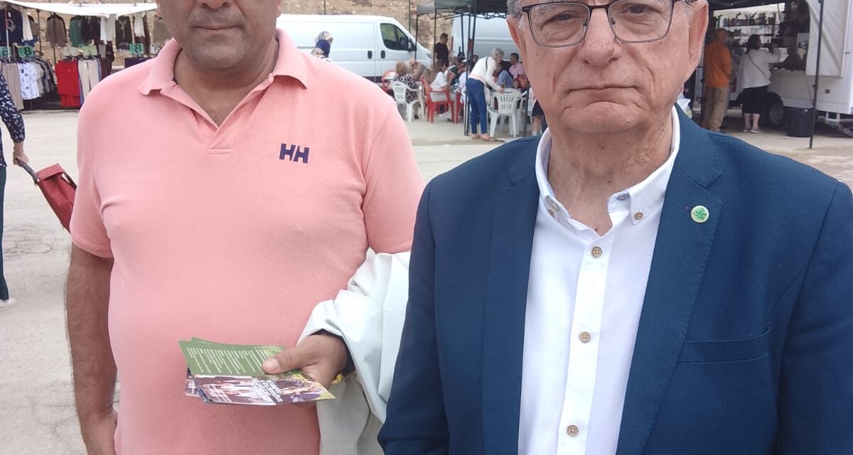 El Secretario General de la agrupación política 3 Edad en acción, Domingo Díaz Carillo ha visitado está mañana de domingo el municipio de Mazarrón