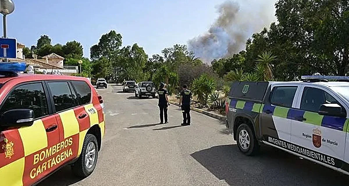 El Seprona sigue la pista a un coche por su posible relación con el incendio de La Azohía