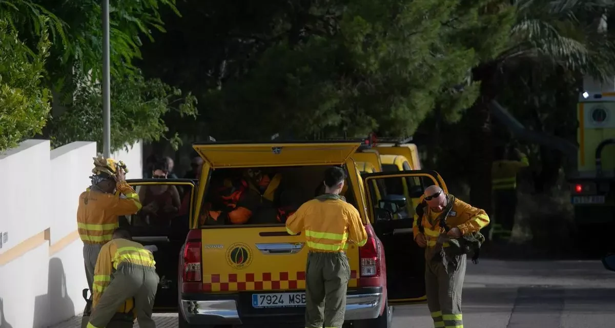El incendio del Palmeral de San Ginés de La Azohía en Cartagena se salda con unas tres hectáreas calcinadas