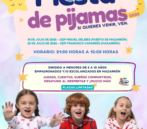 Nueva edición de la Fiesta de Pijamas para menores de 6 a 12 años