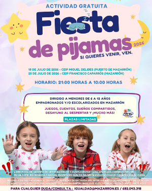 Nueva edición de la Fiesta de Pijamas para menores de 6 a 12 años