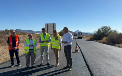 Infraestructuras avanza en la mejora de la carretera entre Mazarrón y Lorca con una inversión de 1,2 millones de euros