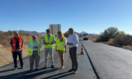 Infraestructuras avanza en la mejora de la carretera entre Mazarrón y Lorca con una inversión de 1,2 millones de euros