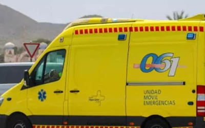 Herido un hombre de 58 años tras volcar su coche en un accidente en la autovía de Mazarrón