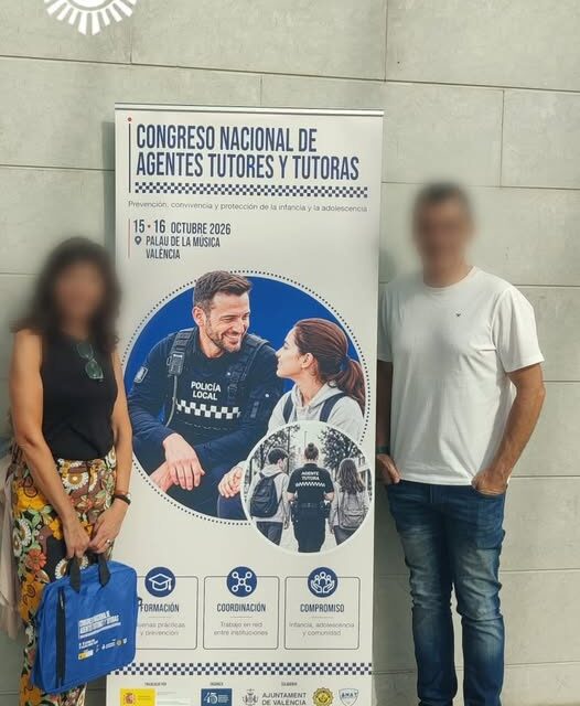Congreso Nacional de Agentes Tutores y Tutoras, celebrado en #Valencia los días 15 y 16 de octubre de 2026, al cual asistieron los agentes de la Policía Local Mazarrón