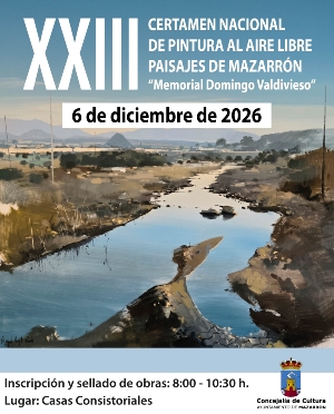 El XXIII Certamen Nacional de Pintura al Aire Libre «Memorial Domingo Valdivieso» se celebrará el 6 de diciembre