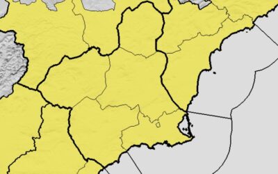 La AEMET advierte de lluvia de 20 litros en una hora y tormentas el sábado en toda la Región